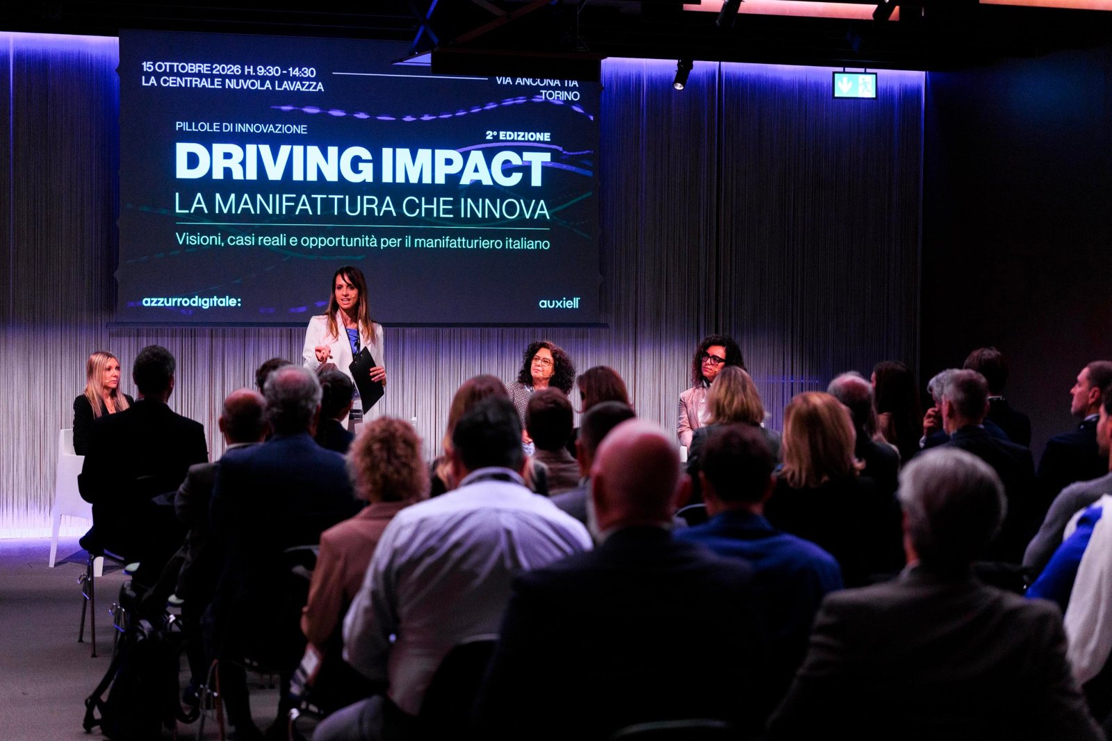 Enrica Sabatini a Driving Impact 2, auxiell e azzurrodigitale, Torino, Nuvola Lavazza, organizzato da auxiell e azzurrodigitale